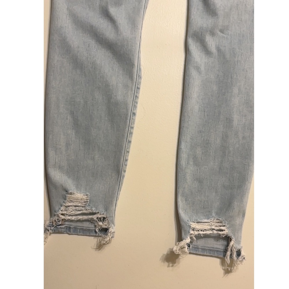 American Eagle Curvy Hi-Rise Jegging Ripped Distressed Jeans Size 10‎ 27" Waist - Picture 8 of 11